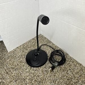 USB Microphone, 360 Degree Adjustable Gooseneck Design, Mute Button & LED Ind...